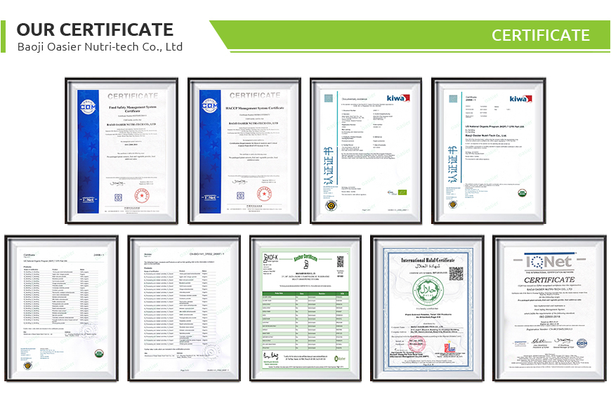 Organic Certificate